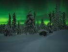 Lapland, Aurora, winter, snow