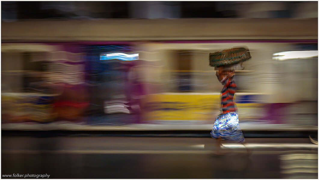 In motion