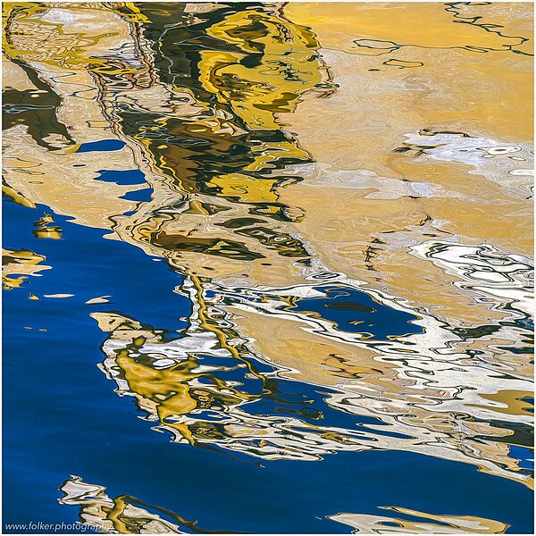 abstract, ICM, Smögen, Sweden, painterly, photography, reflection, water, ferry, Hamburgö