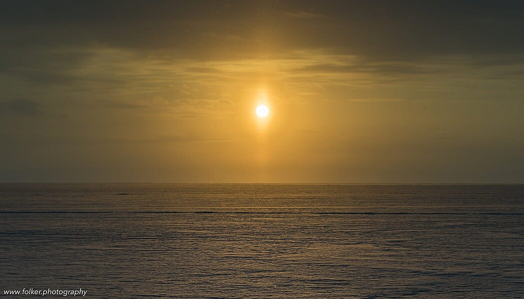 Just light. And 900km water covered in ice and snow