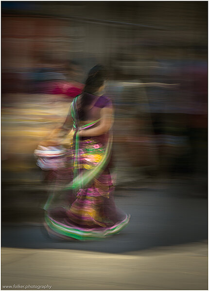 In motion