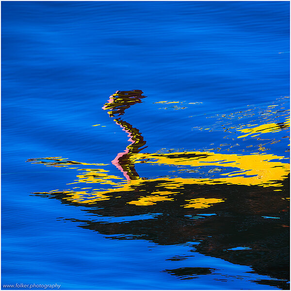 abstract, ICM, Smögen, Sweden, painterly, photography, reflection, water, ferry, Hamburgö