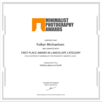 Minimalist Photography Award 2023, winner landscape