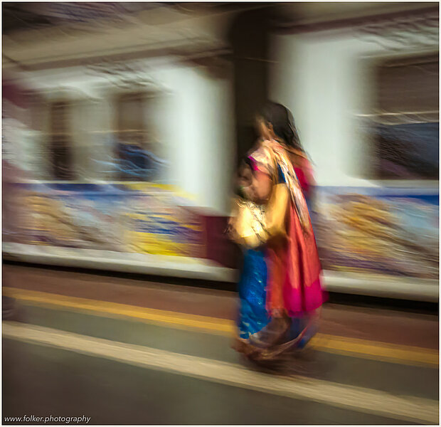 In motion