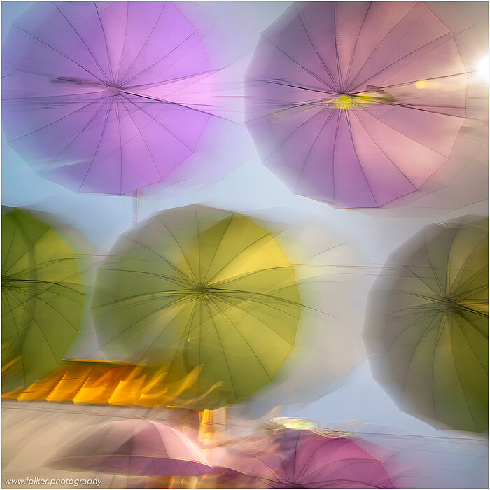 "Umbrellas" Folker, Michaelsen, Aesthetic, minimal, abstract, art, photography, minimalism, impressionism, ICM, multiple exposure, painterly, creative, special, beautiful, Morocco