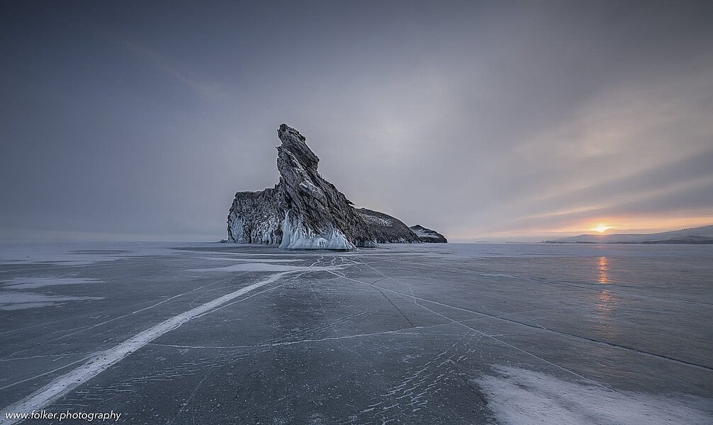 Cape dragon island Ogoy, Baikal