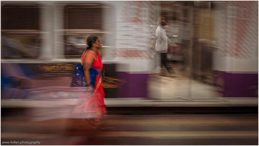 In motion