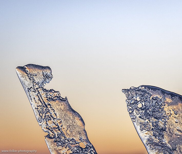 Ice in a close-up. Lake Bailal, Siberia