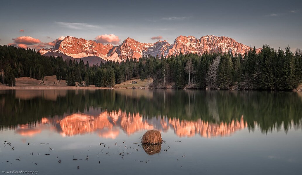 Lake Gerold and the Karwendel range, Bavaria