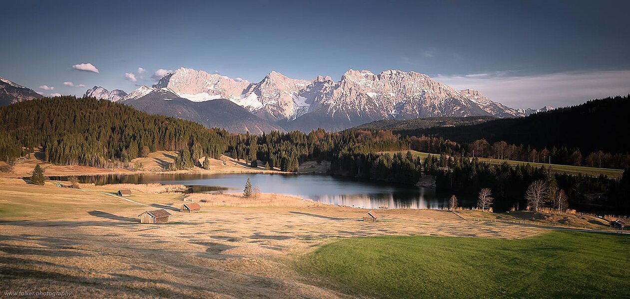 Lake Gerold and the Karwendel range, Bavaria