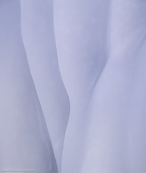 Patterns of nature. Layers of an ice wall, Lake Baikal