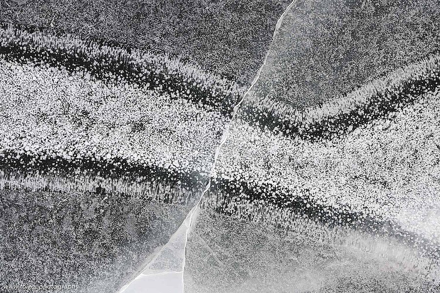 More patterns of nature. the surface of the ice
