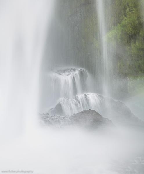 Iceland, waterfall, Kvernufoss, detail. power