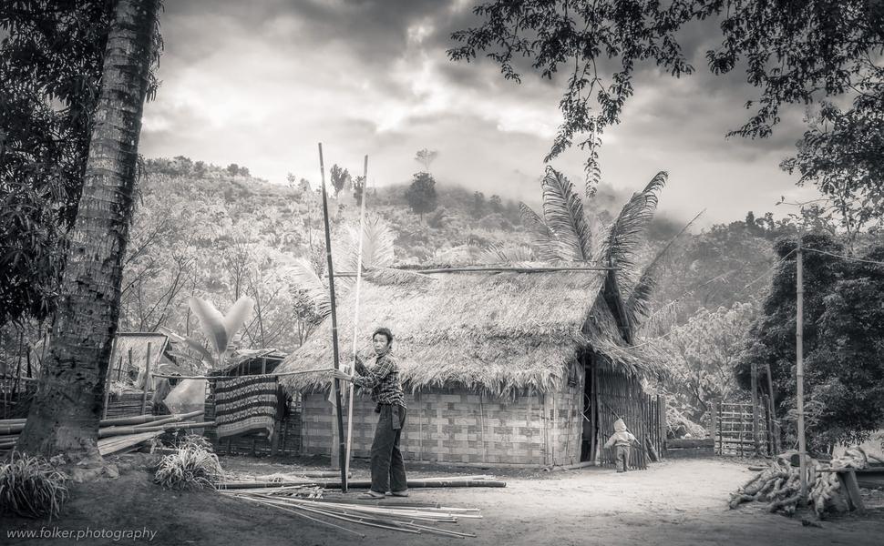 Hmong village, Laos